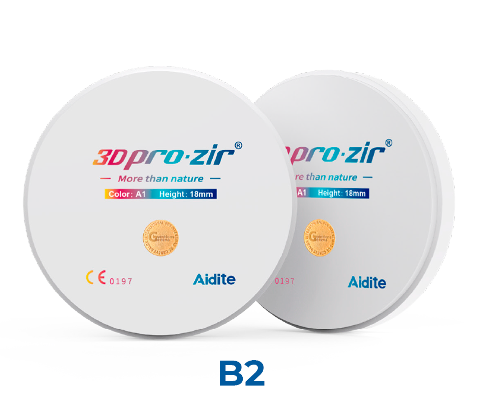 Диск ZrO2 Aidite 3D pro B2