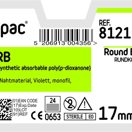 Моносорб (Monosorb) - Monosorb, диаметр 6/0, длина 45 см, с иглой 12 мм, изгиб 3/8 окружности, реверсивно режущая