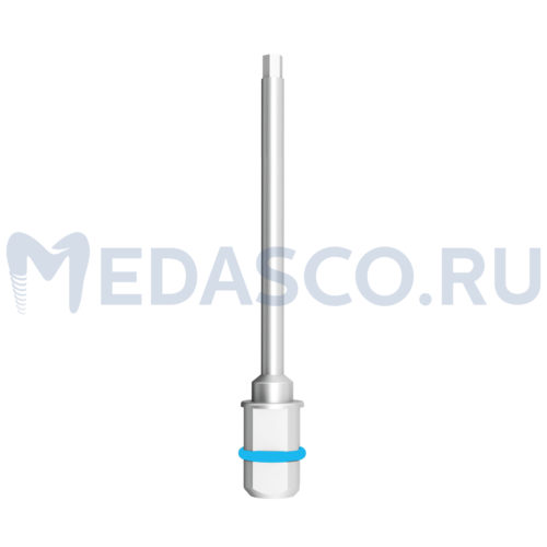 Отвертка клиническая Hex:1.27 Dentium / Astra Tech / Zimmer / Camlog / MIS / Alfa-Bio - Отвертка экстра-длинная Hex:1.27mm square:35mm
