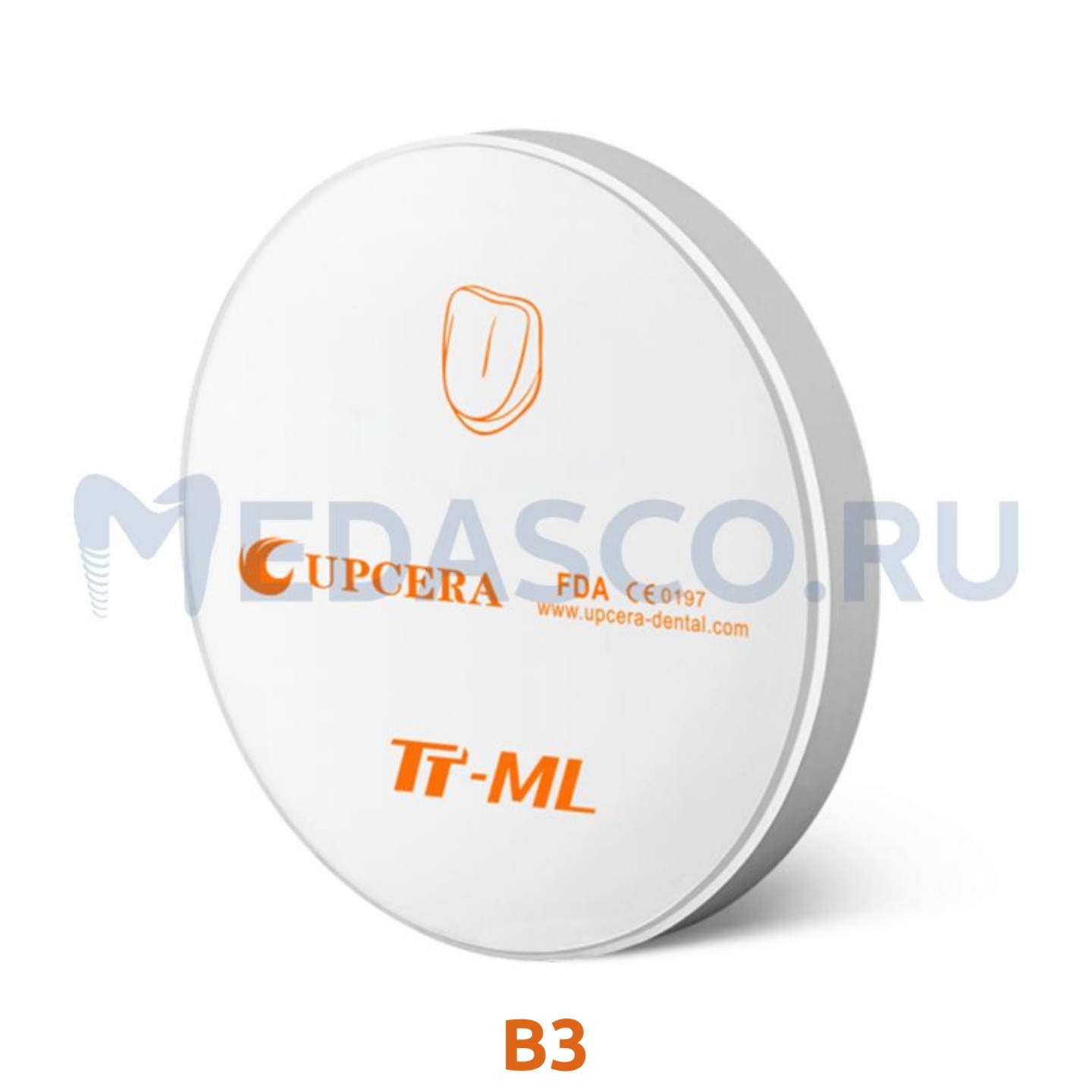 Диск ZrO2 ⌀95mm Multi-layer Top Translucent — B3